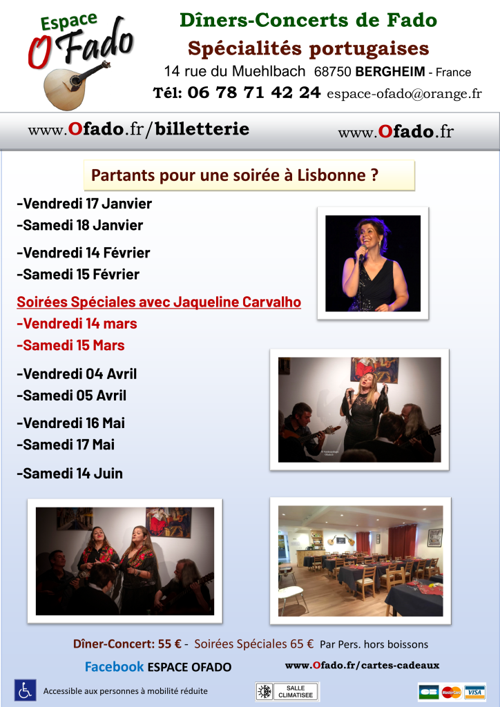 Programme O Fado - Dates 2024